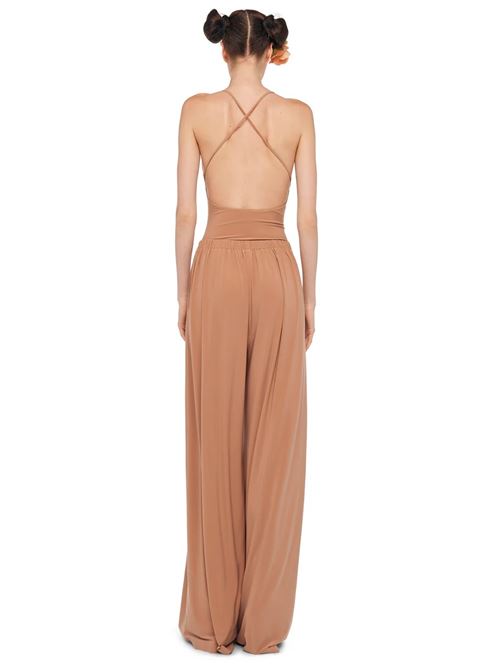 spliced dress mens pleat pant NORMA KAMALI | KK1257PLO96833CAPPUCCINO